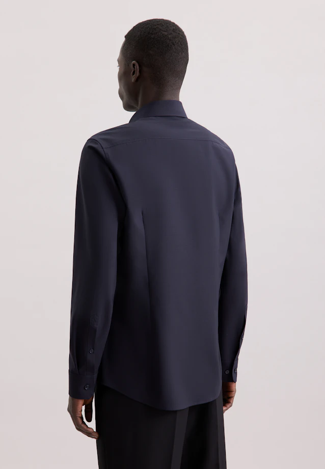 Slim Business Hemd Uni in Dunkelblau |  Seidensticker Onlineshop