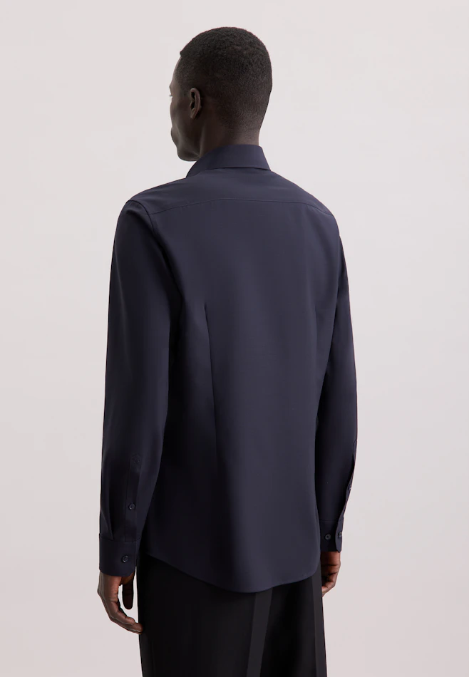 Slim Business Hemd Uni in Dunkelblau | Seidensticker Onlineshop