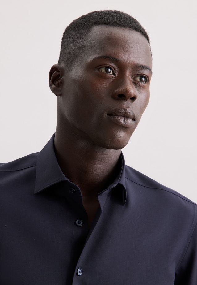 Slim Business Hemd Uni in Dunkelblau |  Seidensticker Onlineshop