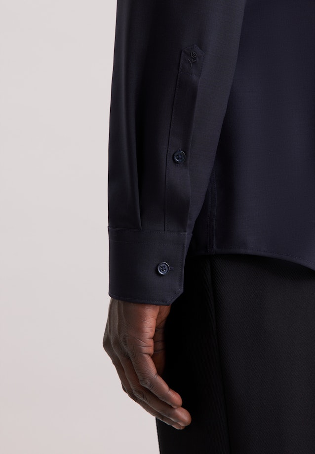 Slim Business Hemd Uni in Dunkelblau |  Seidensticker Onlineshop