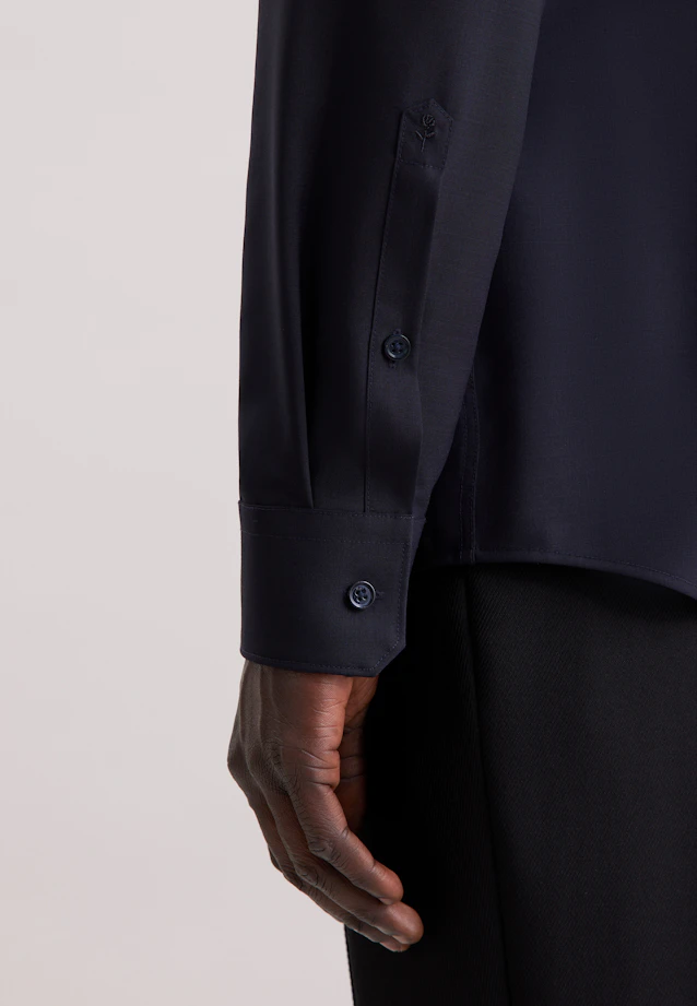 Slim Business Hemd Uni in Dunkelblau |  Seidensticker Onlineshop