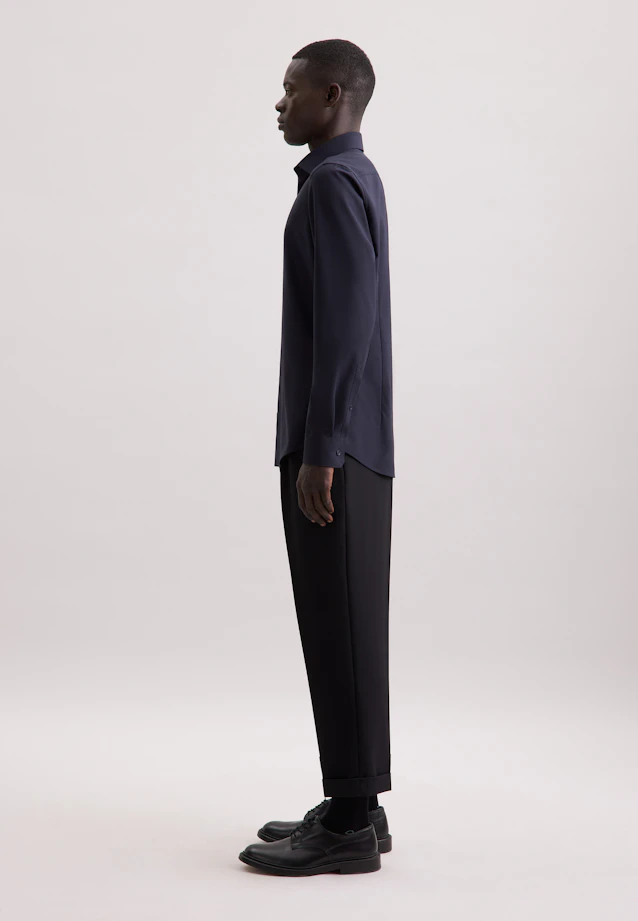 Slim Business Hemd Uni in Dunkelblau |  Seidensticker Onlineshop
