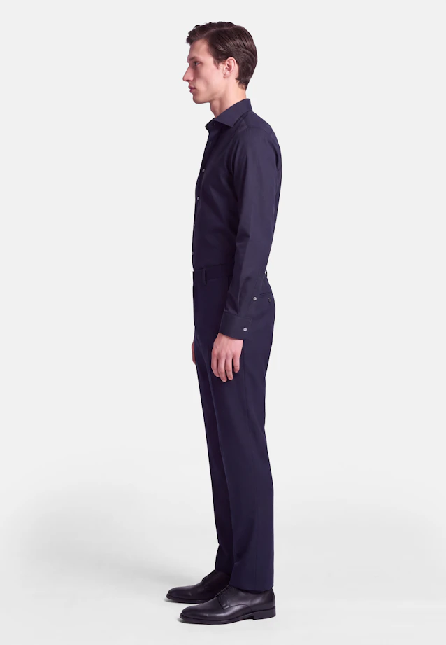Slim Business shirt Uni in Dunkelblau |  Seidensticker Onlineshop