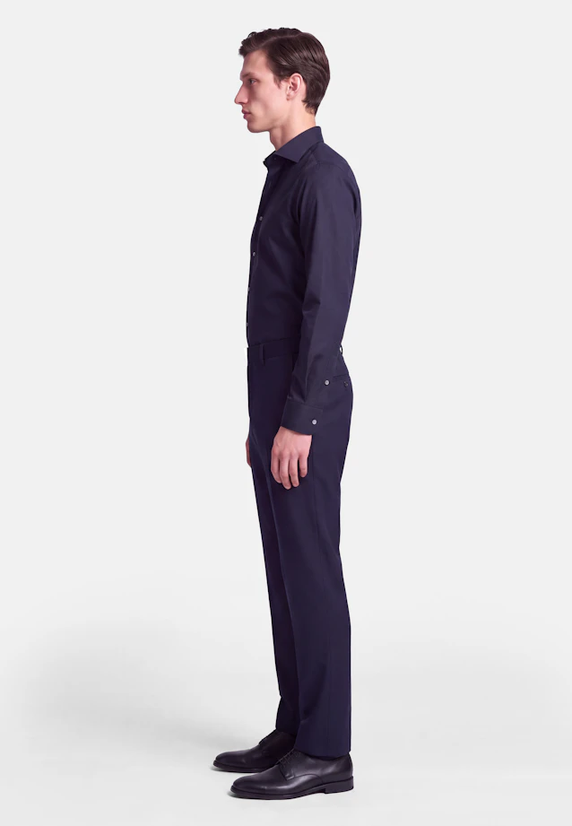 Slim Business shirt Uni in Dunkelblau |  Seidensticker Onlineshop