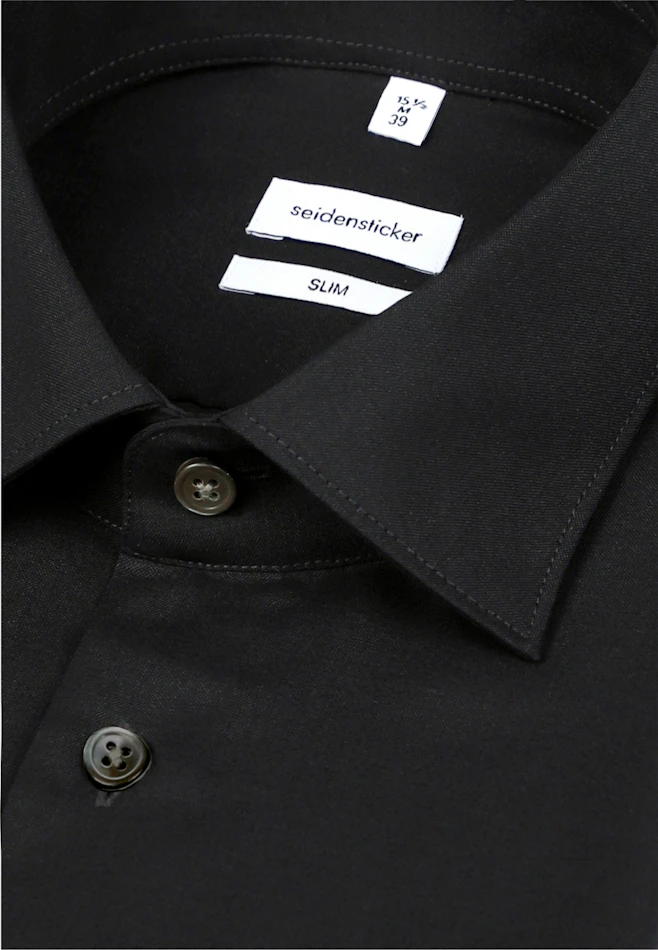 Slim Business shirt Uni in Dunkelblau | Seidensticker online shop