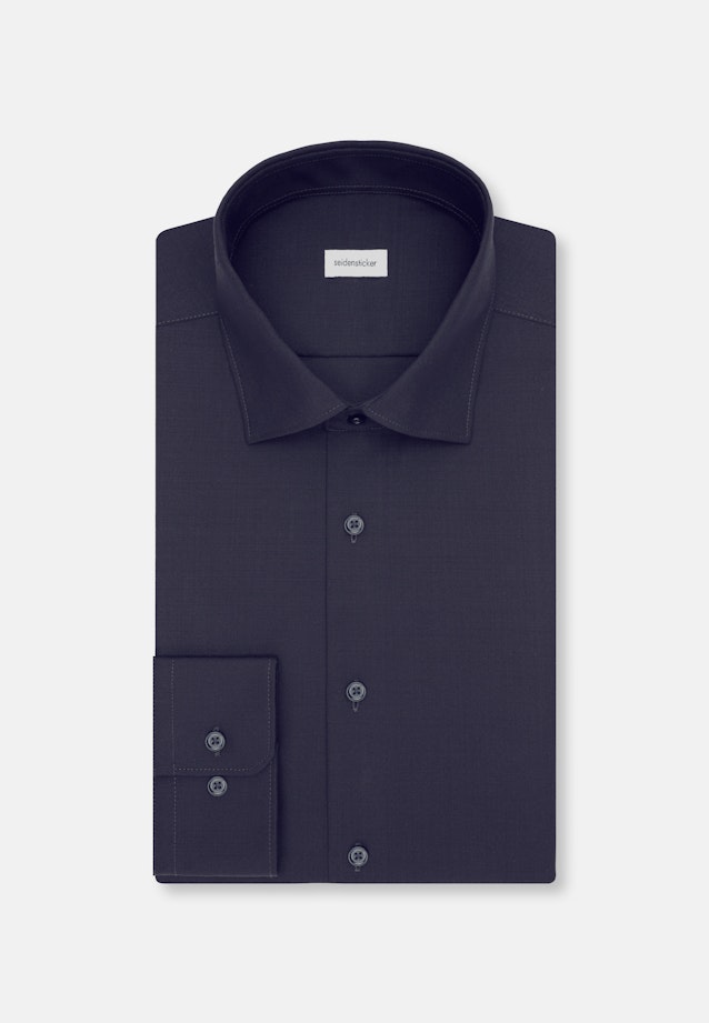 Slim Business Hemd Uni in Dunkelblau |  Seidensticker Onlineshop
