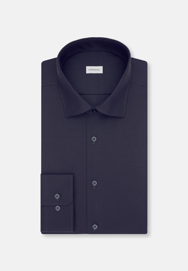 Slim Business Hemd Uni in Dunkelblau | Seidensticker Onlineshop