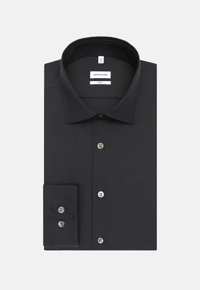 Slim Business Hemd Uni in Dunkelblau |  Seidensticker Onlineshop