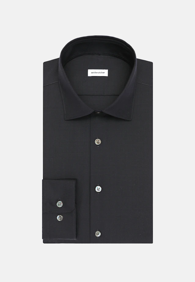 Slim Business shirt Uni in Dunkelblau |  Seidensticker Onlineshop