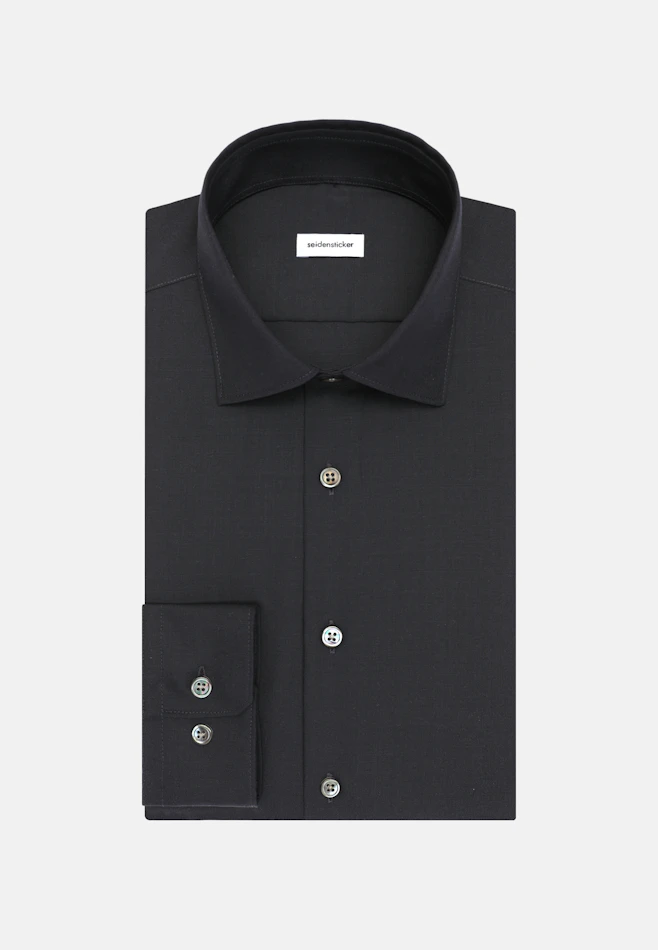 Slim Business shirt Uni in Dunkelblau | Seidensticker online shop