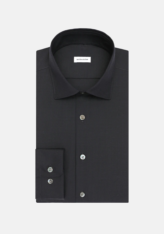 Slim Chemise d'affaires Uni dans Bleu Foncé | Boutique en ligne Seidensticker