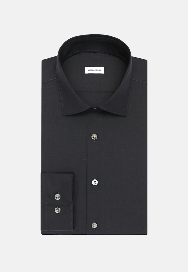 Slim Business Hemd Uni in Dunkelblau | Seidensticker Onlineshop