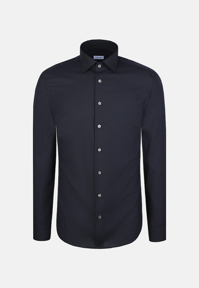 Slim Business Hemd Uni in Dunkelblau |  Seidensticker Onlineshop