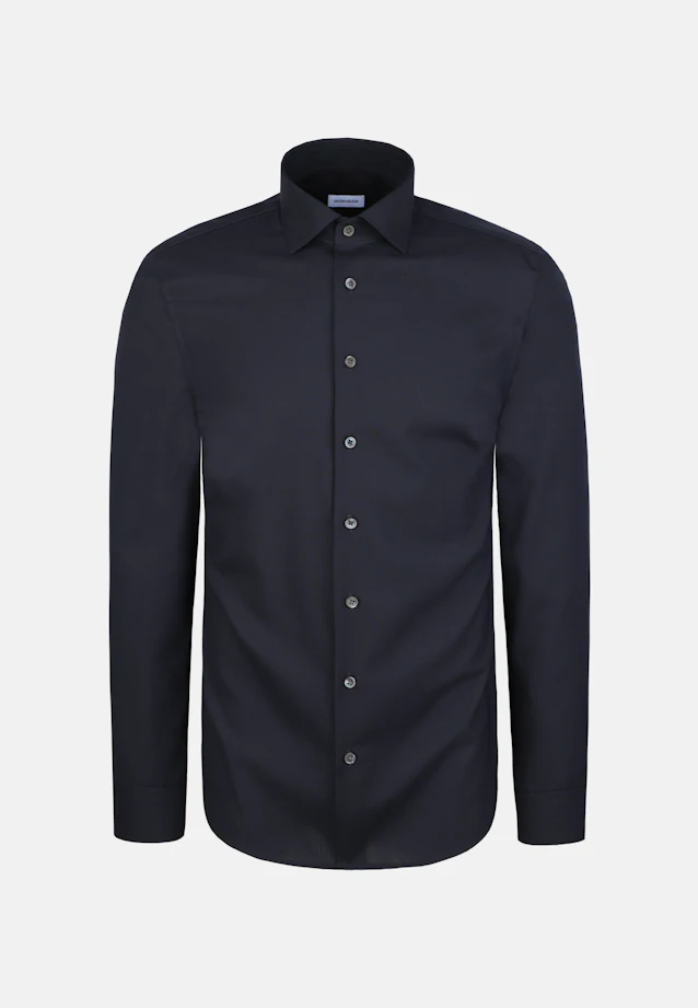 Slim Business shirt Uni in Dunkelblau |  Seidensticker Onlineshop