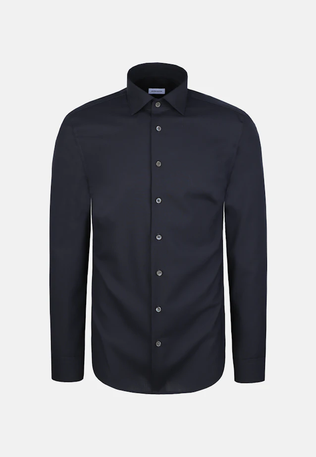Slim Business Hemd Uni in Dunkelblau |  Seidensticker Onlineshop