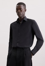 Slim Business Hemd Uni in Schwarz |  Seidensticker Onlineshop