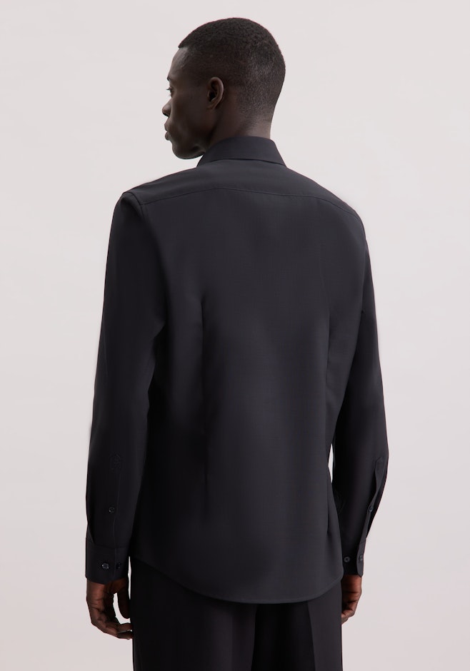 Slim Chemise d'affaires Uni dans Noir | Boutique en ligne Seidensticker