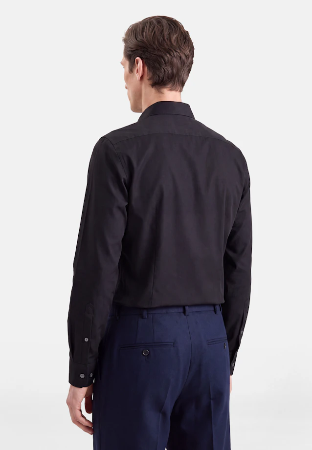 Slim Business shirt Uni in Schwarz |  Seidensticker Onlineshop