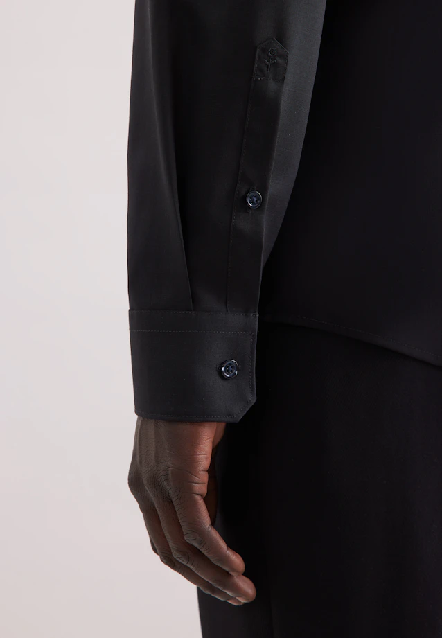 Slim Chemise d'affaires Uni in Noir |  Seidensticker Onlineshop