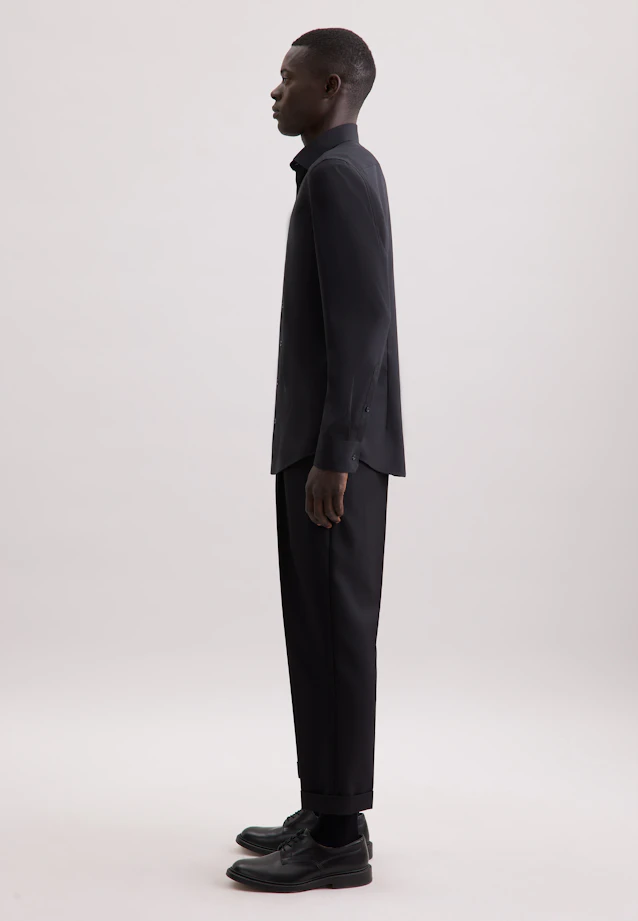 Slim Business Hemd Uni in Schwarz |  Seidensticker Onlineshop