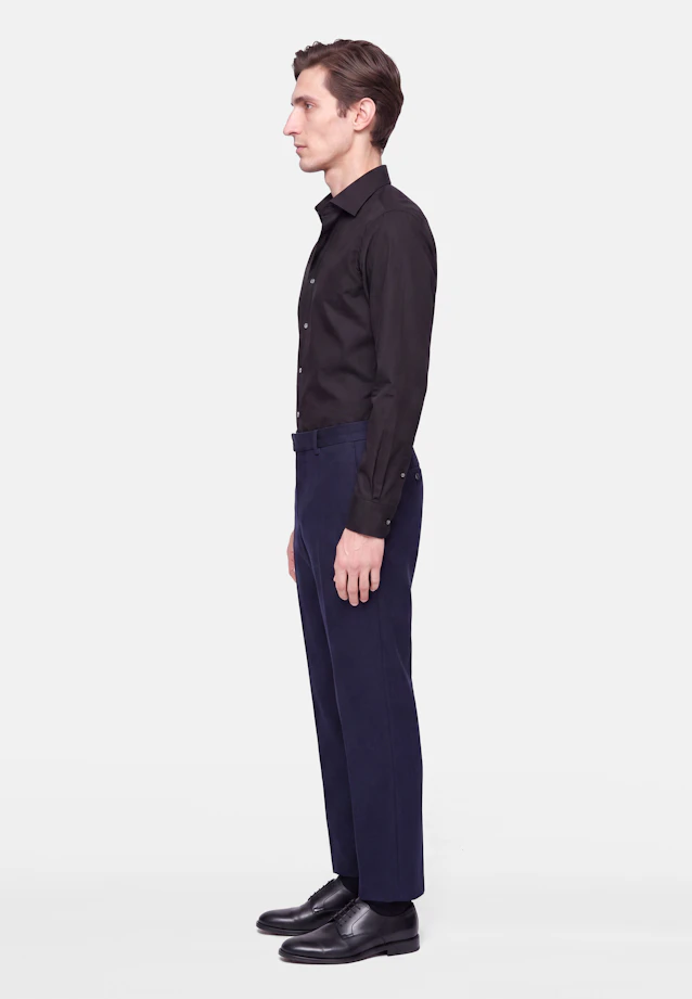 Slim Business shirt Uni in Schwarz |  Seidensticker Onlineshop