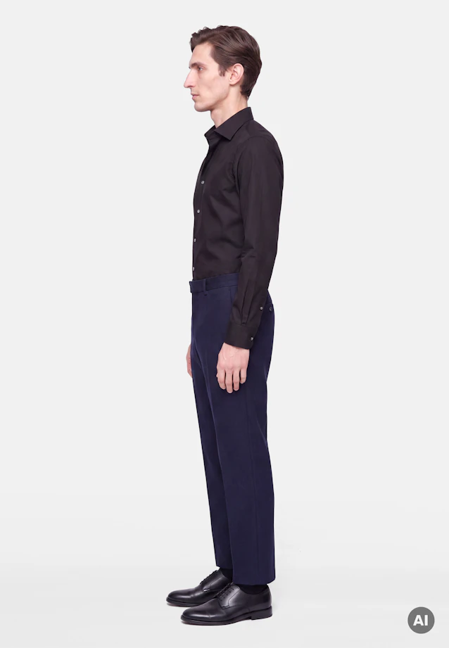 Slim Business shirt Uni in Schwarz |  Seidensticker Onlineshop