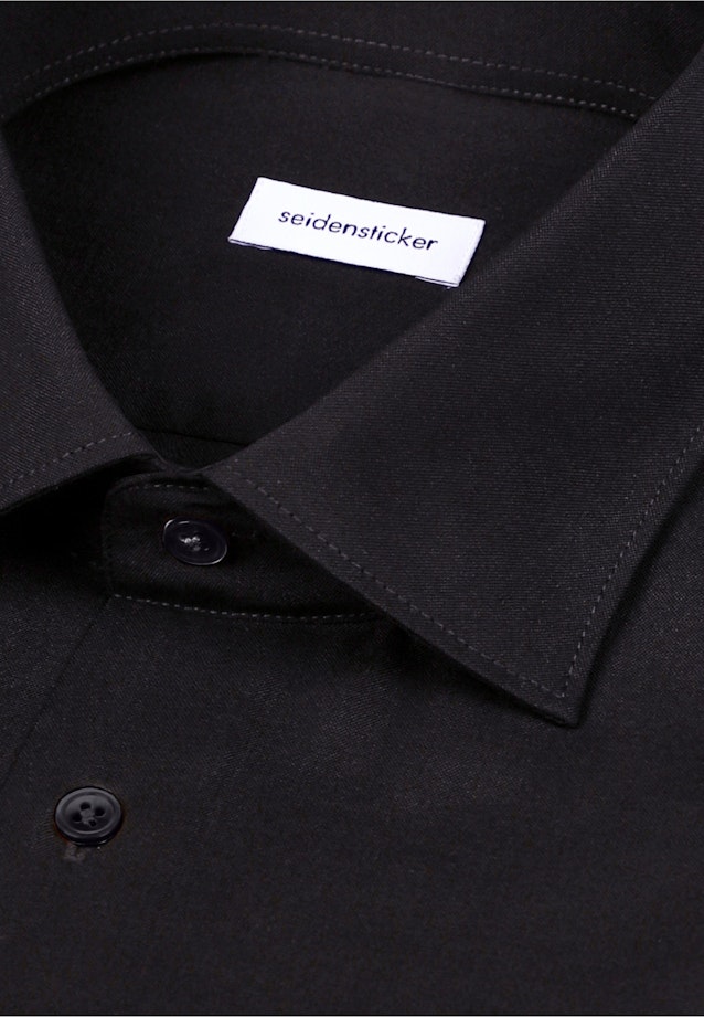 Slim Business Hemd Uni in Schwarz |  Seidensticker Onlineshop