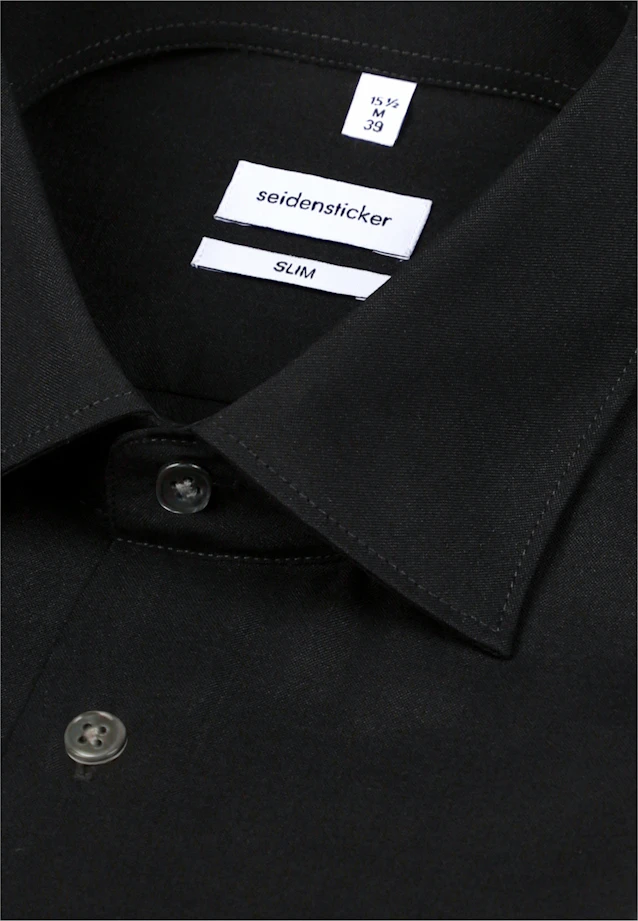 Slim Chemise d'affaires Uni in Noir |  Seidensticker Onlineshop
