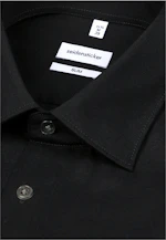 Slim Business Hemd Uni in Schwarz |  Seidensticker Onlineshop