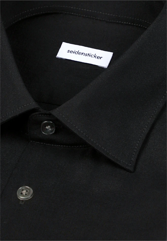 Slim Business shirt Uni in Schwarz | Seidensticker online shop