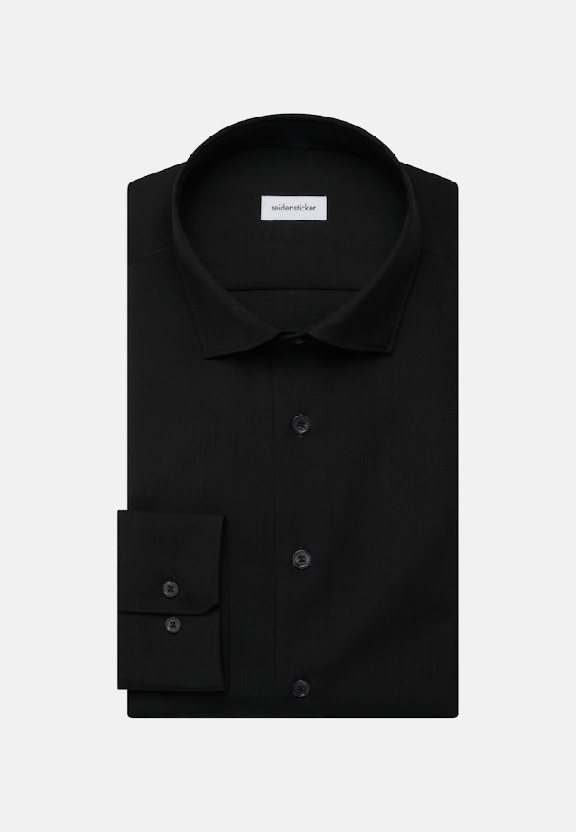 Slim Business Hemd Uni in Schwarz |  Seidensticker Onlineshop