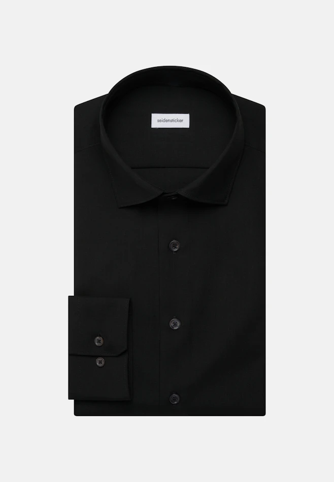 Slim Business Hemd Uni in Schwarz | Seidensticker Onlineshop