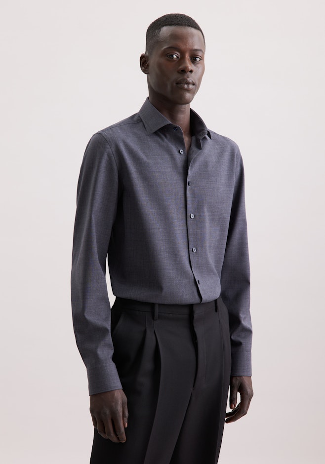 Slim Business Hemd Uni in Grau | Seidensticker Onlineshop