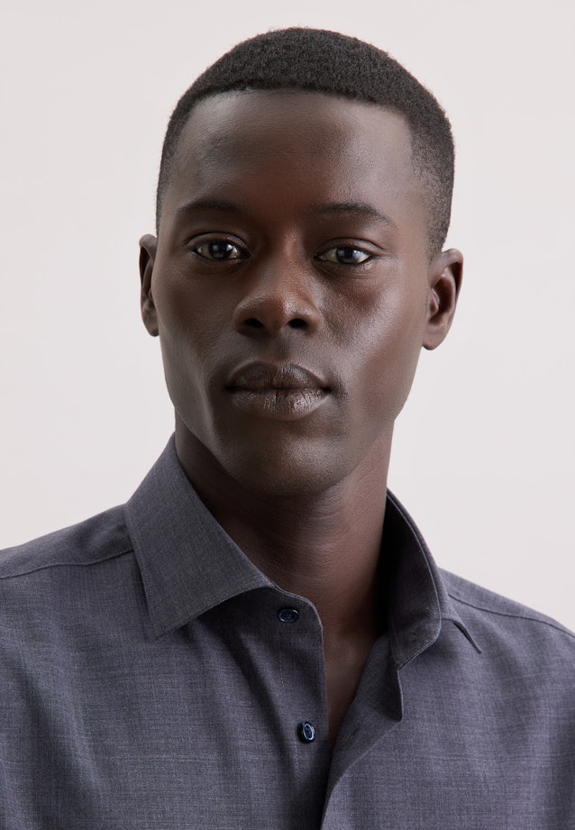 Slim Business Hemd Uni in Grau |  Seidensticker Onlineshop