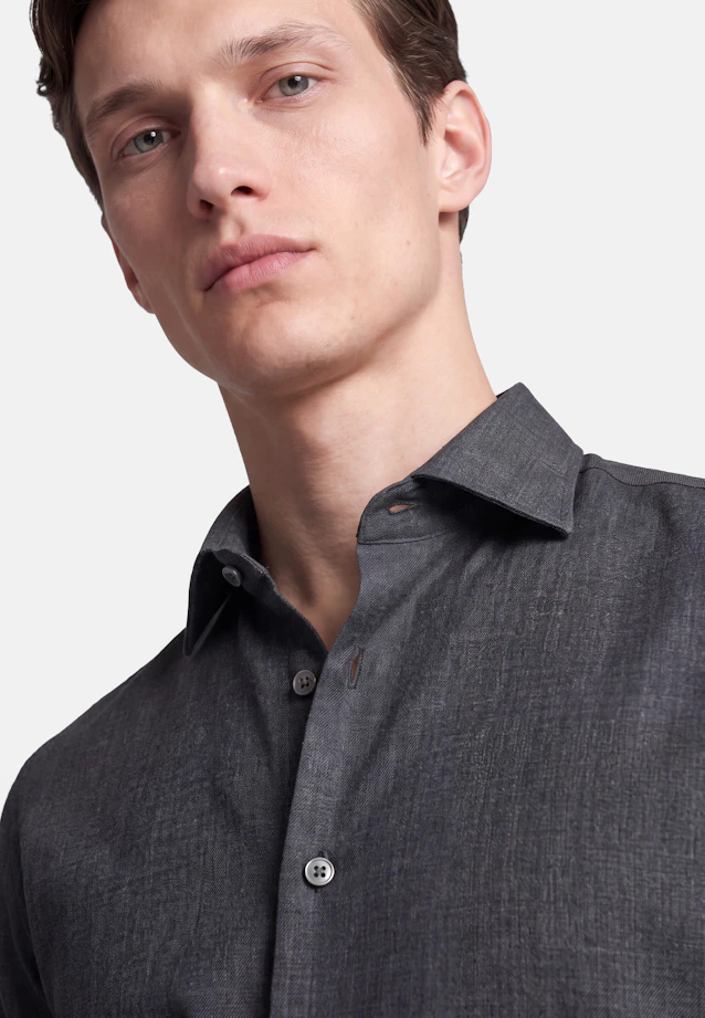 Slim Business shirt Uni in Grey |  Seidensticker Onlineshop