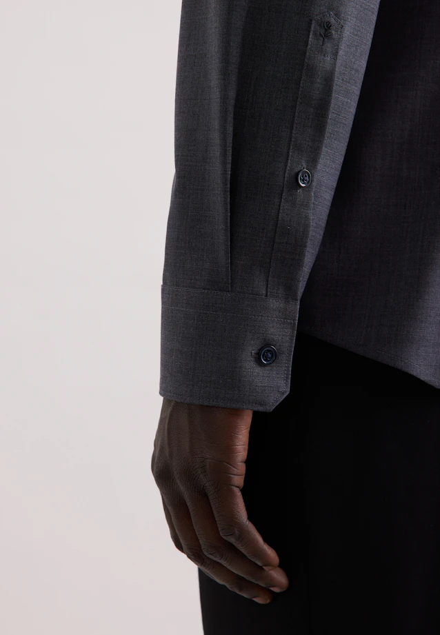 Slim Business Hemd Uni in Grau |  Seidensticker Onlineshop