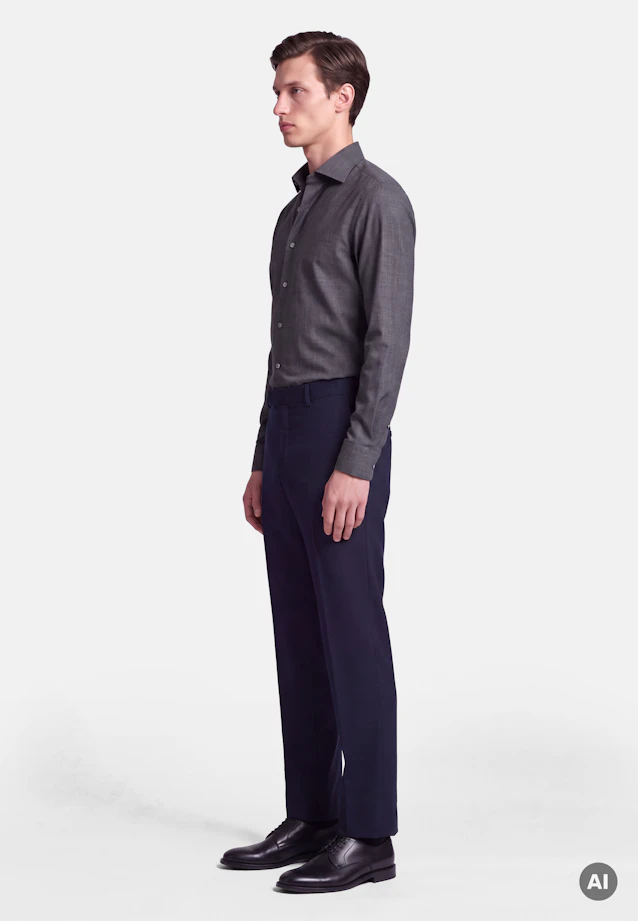 Slim Business Hemd Uni in Grau |  Seidensticker Onlineshop