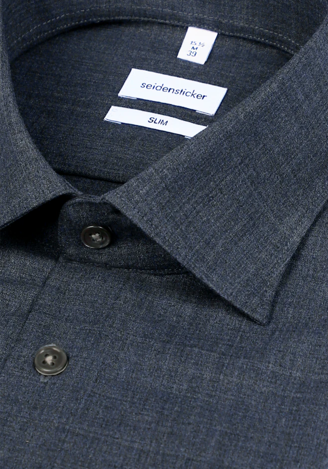 Slim Business shirt Uni in Grey | Seidensticker online shop