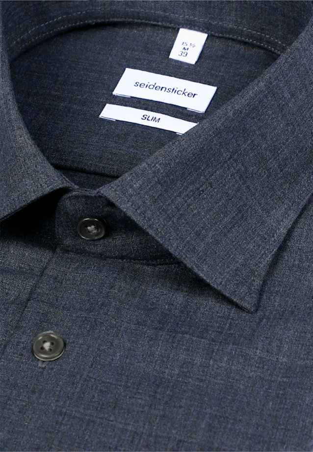 Slim Business shirt Uni in Grey |  Seidensticker Onlineshop