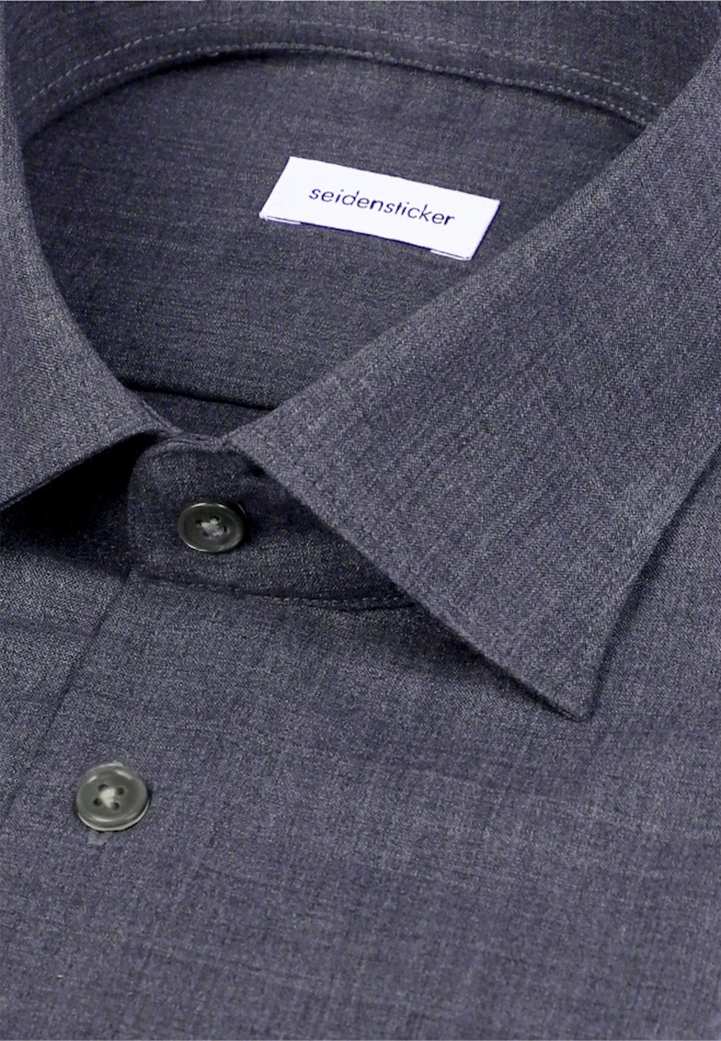 Slim Business Hemd Uni in Grau | Seidensticker Onlineshop