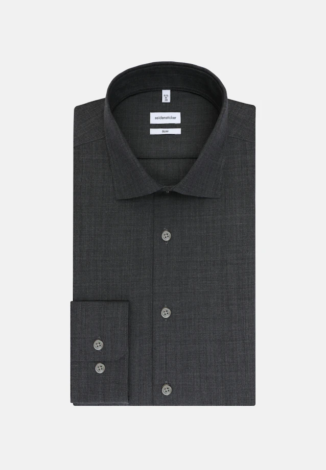 Slim Business Hemd Uni in Grau |  Seidensticker Onlineshop