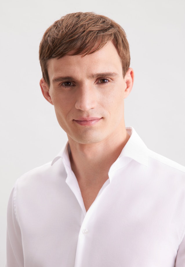 Regular Chemise d'affaires Chevron in Blanc |  Seidensticker Onlineshop