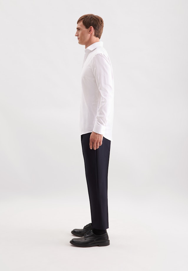 Regular Chemise d'affaires Chevron in Blanc |  Seidensticker Onlineshop