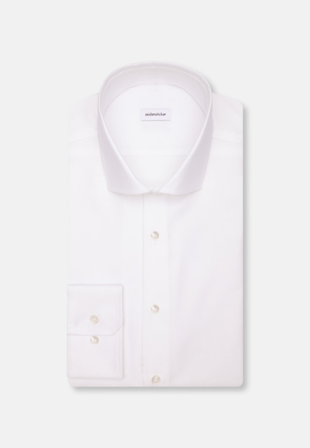 Regular Chemise d'affaires Chevron in Blanc |  Seidensticker Onlineshop