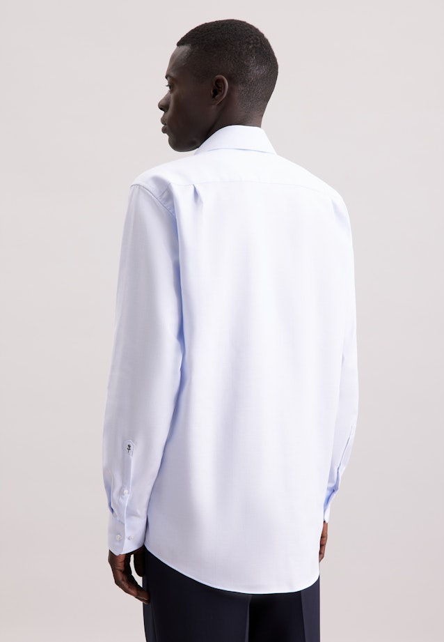 Regular Business shirt Herringbone in Hellblau |  Seidensticker Onlineshop