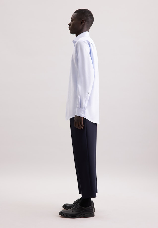 Regular Business shirt Herringbone in Hellblau |  Seidensticker Onlineshop