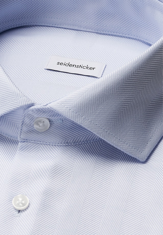 Regular Business Hemd Fischgrat in Hellblau |  Seidensticker Onlineshop