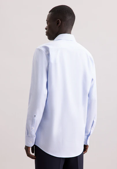 Regular Chemise d'affaires Structure in Bleu Moyen |  Seidensticker Onlineshop