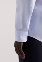 Regular Business Hemd Struktur in Mittelblau |  Seidensticker Onlineshop