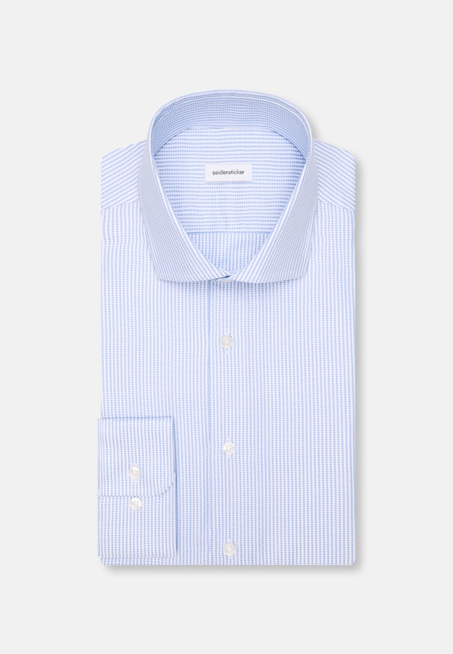Regular Business shirt Structure in Mittelblau | Seidensticker online shop